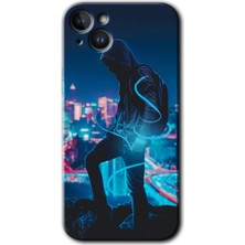 Gramaphone Apple iPhone 14 Plus Kılıf Hd Desen Baskılı Arka Kapak + Kırılmaz Cam - Spill Boy