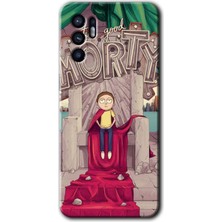 Gramaphone Oppo Reno 6 Kılıf Hd Desen Baskılı Arka Kapak + Kırılmaz Cam - Morty