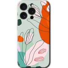 Gramaphone Apple iPhone 15 Pro Uyumlu Kılıf Hd Desen Baskılı Arka Kapak - Vektör Çiçekler