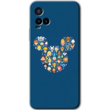 Gramaphone Vivo Y33S Kılıf Hd Desen Baskılı Arka Kapak + Kırılmaz Cam - Mickey