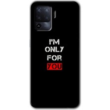 Gramaphone Oppo Reno 5 Lite Kılıf Hd Desen Baskılı Arka Kapak + Kırılmaz Cam - For You