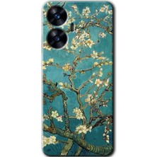 Gramaphone Realme C55 Uyumlu Kılıf Hd Desen Baskılı Arka Kapak - Almond Blossom