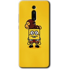 Gramaphone Xiaomi Mi 9t Kılıf Hd Desen Baskılı Arka Kapak + Kırılmaz Cam - Sünger Bob