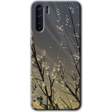Gramaphone Oppo A91 Kılıf Hd Desen Baskılı Arka Kapak + Kırılmaz Cam - Branches Flowers