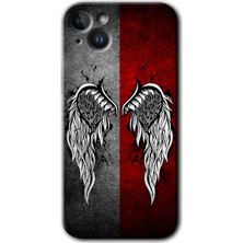 Gramaphone Apple iPhone 14 Kılıf Hd Desen Baskılı Arka Kapak + Kırılmaz Cam - Lucifer