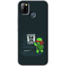 Gramaphone Infinix Smart 5 Kılıf Hd Desen Baskılı Arka Kapak + Kırılmaz Cam - Kaplumbağa Avcısı