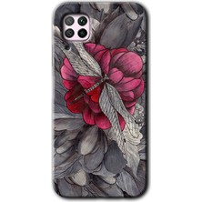 Gramaphone Huawei P40 Lite Kılıf Hd Desen Baskılı Arka Kapak + Kırılmaz Cam - Kelebek Ömrü