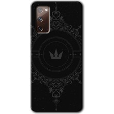 Gramaphone Galaxy S20 Fe Kılıf Hd Desen Baskılı Arka Kapak + Kırılmaz Cam - Siyah Mandala 1