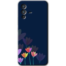 Gramaphone Vivo V23 5g Kılıf Hd Desen Baskılı Arka Kapak + Kırılmaz Cam - Çizim Çiçekleri