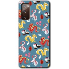 Gramaphone Galaxy S20 Fe Kılıf Hd Desen Baskılı Arka Kapak - Funky Dragon
