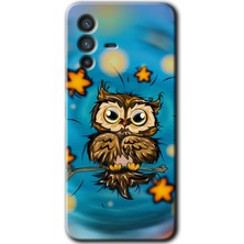Gramaphone Vivo V23 5g Kılıf Hd Desen Baskılı Arka Kapak - Owl Bird Stars