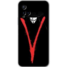 Gramaphone Vivo Y33S Kılıf Hd Desen Baskılı Arka Kapak + Kırılmaz Cam - V For
