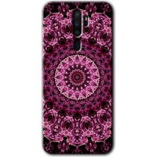 Gramaphone Oppo A9 2020 Kılıf Hd Desen Baskılı Arka Kapak - Mandala Patterns Kaleidoscope