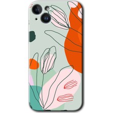 Gramaphone Apple iPhone 14 Plus Kılıf Hd Desen Baskılı Arka Kapak - Vektör Çiçekler