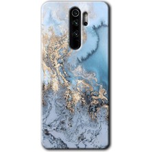 Gramaphone Redmi Note 8 Pro Kılıf Hd Desen Baskılı Arka Kapak + Kırılmaz Cam - Eski Mermer