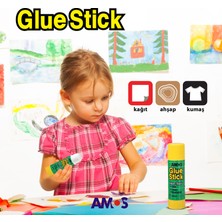 Amos Yapıştırıcı Stick Beyaz 35GR