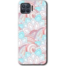 Gramaphone Oppo Reno 4 Lite Kılıf Hd Desen Baskılı Arka Kapak + Kırılmaz Cam - Çin Mandala 1