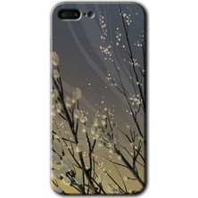 Gramaphone Apple iPhone 7 Plus Kılıf Hd Desen Baskılı Arka Kapak + Kırılmaz Cam - Branches Flowers