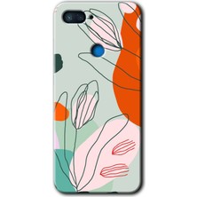 Gramaphone Xiaomi Mi 8 Lite Kılıf Hd Desen Baskılı Arka Kapak + Kırılmaz Cam - Vektör Çiçekler