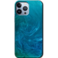 Gramaphone Apple iPhone 13 Pro Kılıf Hd Desen Baskılı Arka Kapak - Mavi Aura