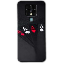 Gramaphone Tecno Camon 16 Kılıf Hd Desen Baskılı Arka Kapak + Kırılmaz Cam - Full As