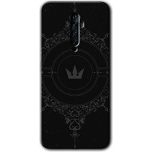 Gramaphone Oppo Reno 2z Kılıf Hd Desen Baskılı Arka Kapak - Siyah Mandala 1