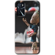 Gramaphone Oppo A16 Kılıf Hd Desen Baskılı Arka Kapak - I Am Groot
