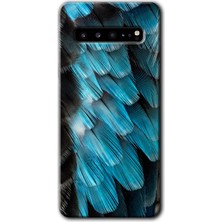 Gramaphone Galaxy S10 Plus Kılıf Hd Desen Baskılı Arka Kapak - 9d Tüyler