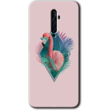 Gramaphone Oppo Reno 2z Kılıf Hd Desen Baskılı Arka Kapak - Flamingo
