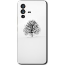 Gramaphone Vivo V23 5g Kılıf Hd Desen Baskılı Arka Kapak + Kırılmaz Cam - Alone Tree