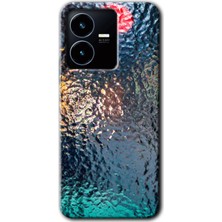 Gramaphone Vivo Y35S Kılıf Hd Desen Baskılı Arka Kapak + Kırılmaz Cam - Blur Cam