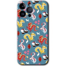 Gramaphone Apple iPhone 14 Pro Kılıf Hd Desen Baskılı Arka Kapak - Funky Dragon
