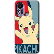 Gramaphone Infinix Hot 11S Kılıf Hd Desen Baskılı Arka Kapak - Pikaçhu