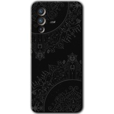 Gramaphone Vivo V23 5g Kılıf Hd Desen Baskılı Arka Kapak - Siyah Mandala