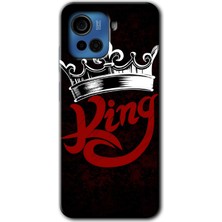 Gramaphone Casper Via F30 Plus Kılıf Hd Desen Baskılı Arka Kapak + Kırılmaz Cam - King