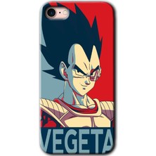 Gramaphone Apple iPhone 7 Kılıf Hd Desen Baskılı Arka Kapak + Kırılmaz Cam - Vegeta