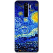 Gramaphone Redmi Note 8 Pro Kılıf Hd Desen Baskılı Arka Kapak - Starry Night