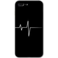 Gramaphone Apple iPhone 7 Plus Kılıf Hd Desen Baskılı Arka Kapak + Kırılmaz Cam - Heart Rytm
