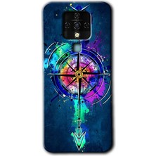 Gramaphone Tecno Camon 16 Kılıf Hd Desen Baskılı Arka Kapak + Kırılmaz Cam - Gizemli Pusula