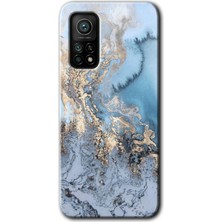 Gramaphone Xiaomi Mi 10T Kılıf Hd Desen Baskılı Arka Kapak + Kırılmaz Cam - Eski Mermer