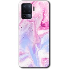 Gramaphone Oppo Reno 5 Lite Kılıf Hd Desen Baskılı Arka Kapak + Kırılmaz Cam - Kabarmış Leke