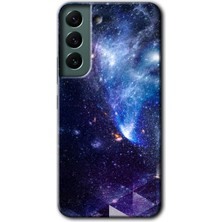 Gramaphone Galaxy S22 Kılıf Hd Desen Baskılı Arka Kapak + Kırılmaz Cam - Galaksi
