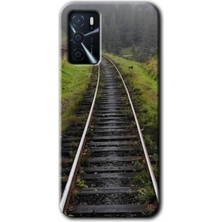 Gramaphone Oppo A16 Kılıf Hd Desen Baskılı Arka Kapak - Tren Yolu