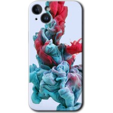 Gramaphone Apple iPhone 14 Kılıf Hd Desen Baskılı Arka Kapak + Kırılmaz Cam - Renkli Karışım