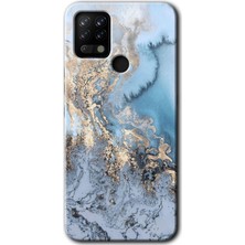 Gramaphone Tecno Pova Kılıf Hd Desen Baskılı Arka Kapak - Eski Mermer
