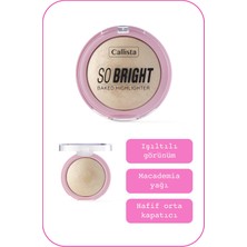 Callista Beauty Callista So Bright Baked Highlighter Aydınlatıcı 01 Snowy Glowy Light