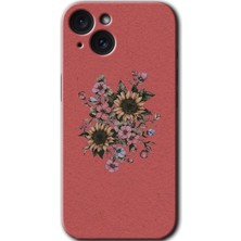 Gramaphone Apple iPhone 15 Uyumlu Kılıf Hd Desen Baskılı Arka Kapak - Retro Çiçek