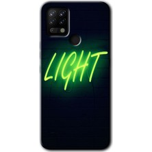 Gramaphone Tecno Pova Kılıf Hd Desen Baskılı Arka Kapak + Kırılmaz Cam - Neon Inscription