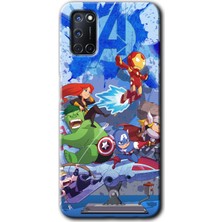 Gramaphone Oppo A72 Kılıf Hd Desen Baskılı Arka Kapak - Avengers Cartoon