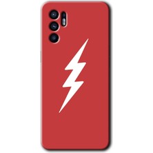 Gramaphone Oppo Reno 6 Kılıf Hd Desen Baskılı Arka Kapak + Kırılmaz Cam - Flash Logo